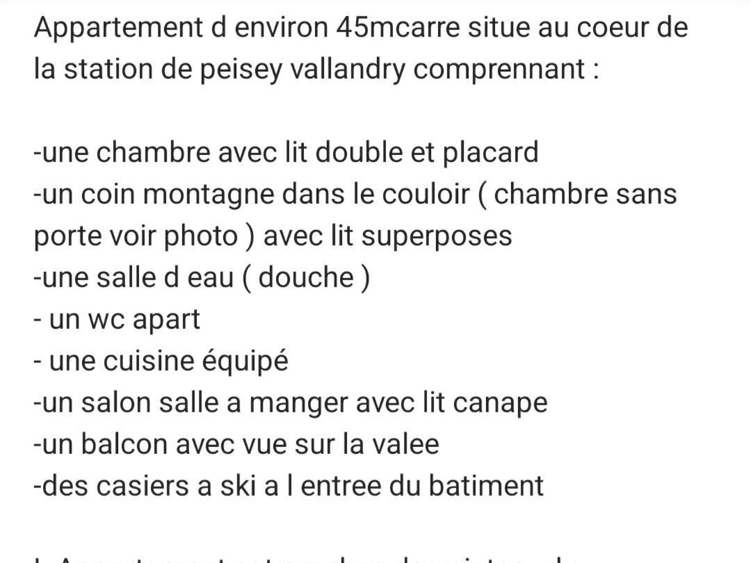 Appartement Plein Coeur De Vallandry Zewnętrze zdjęcie